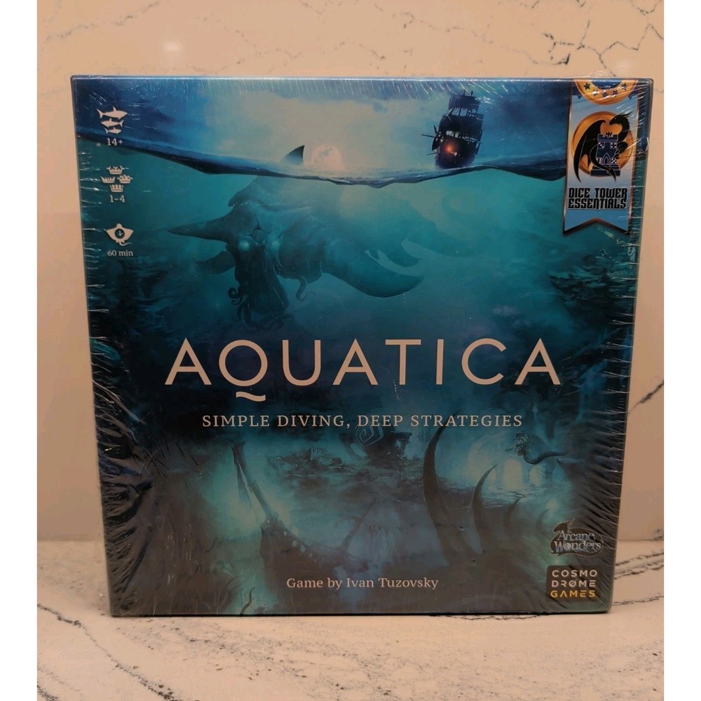 Aquatica Board Game by Ivan Tuzovsky and Arcane Wonders Cosmo Drone Games NEW
